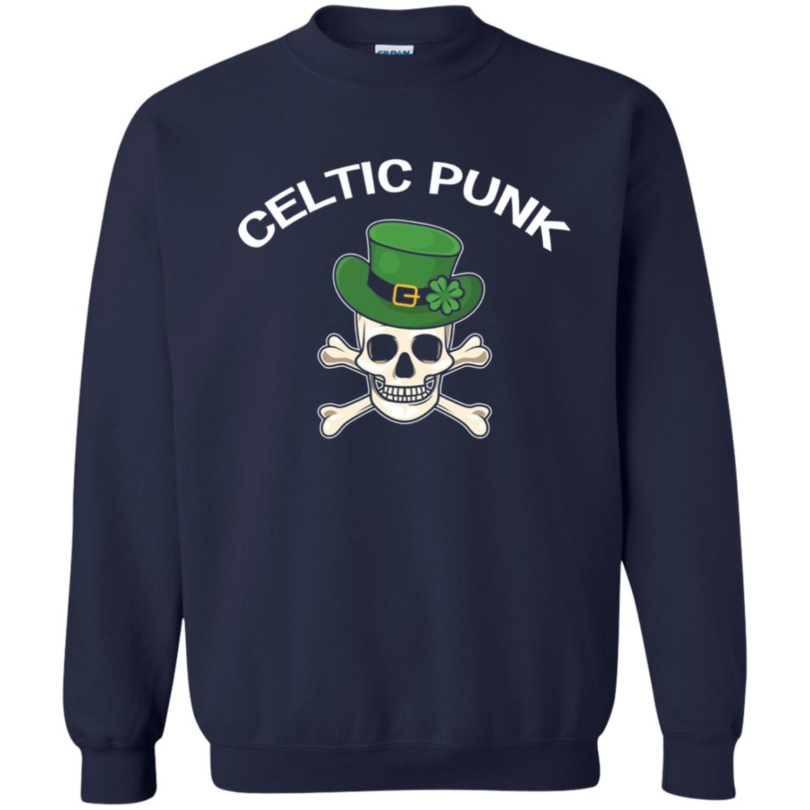 Celtic Punk Rock Irish St. Patrick_s Day T-shirt Navy