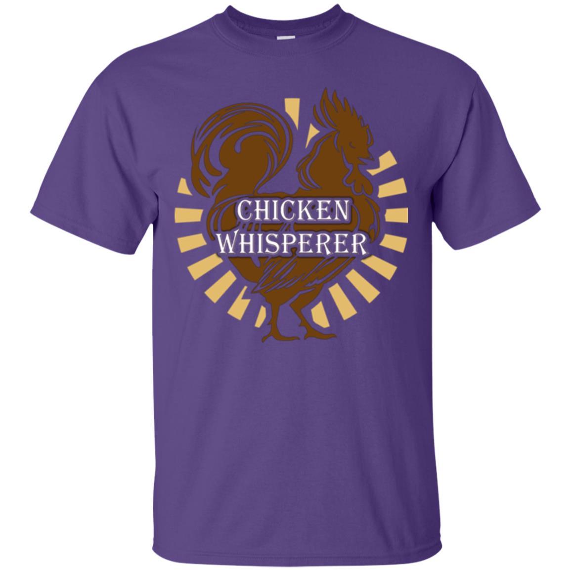 Farmer T-shirt Chicken Whisperer Purple