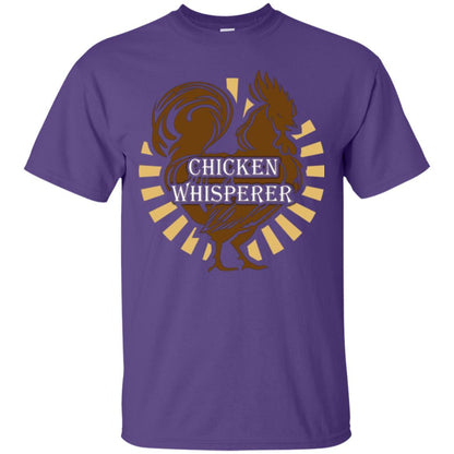 Farmer T-shirt Chicken Whisperer Purple