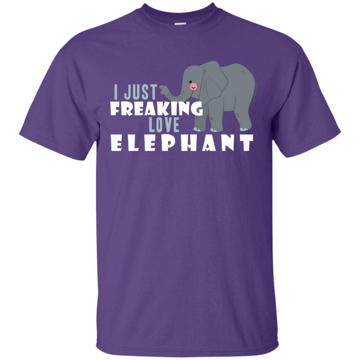 I Just Freaking Love Elephant Shirt Purple