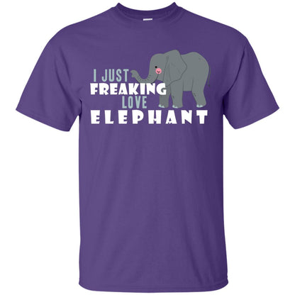 I Just Freaking Love Elephant Shirt Purple