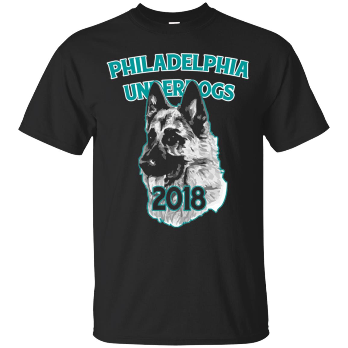 Dog Lover T-shirt Philadelphia Underdogs Celebration 2018 T-shirt Black