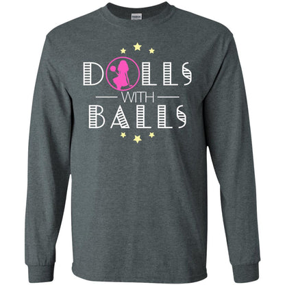 Bowling Lover T-shirt Dolls With Balls T-shirt Dark Heather