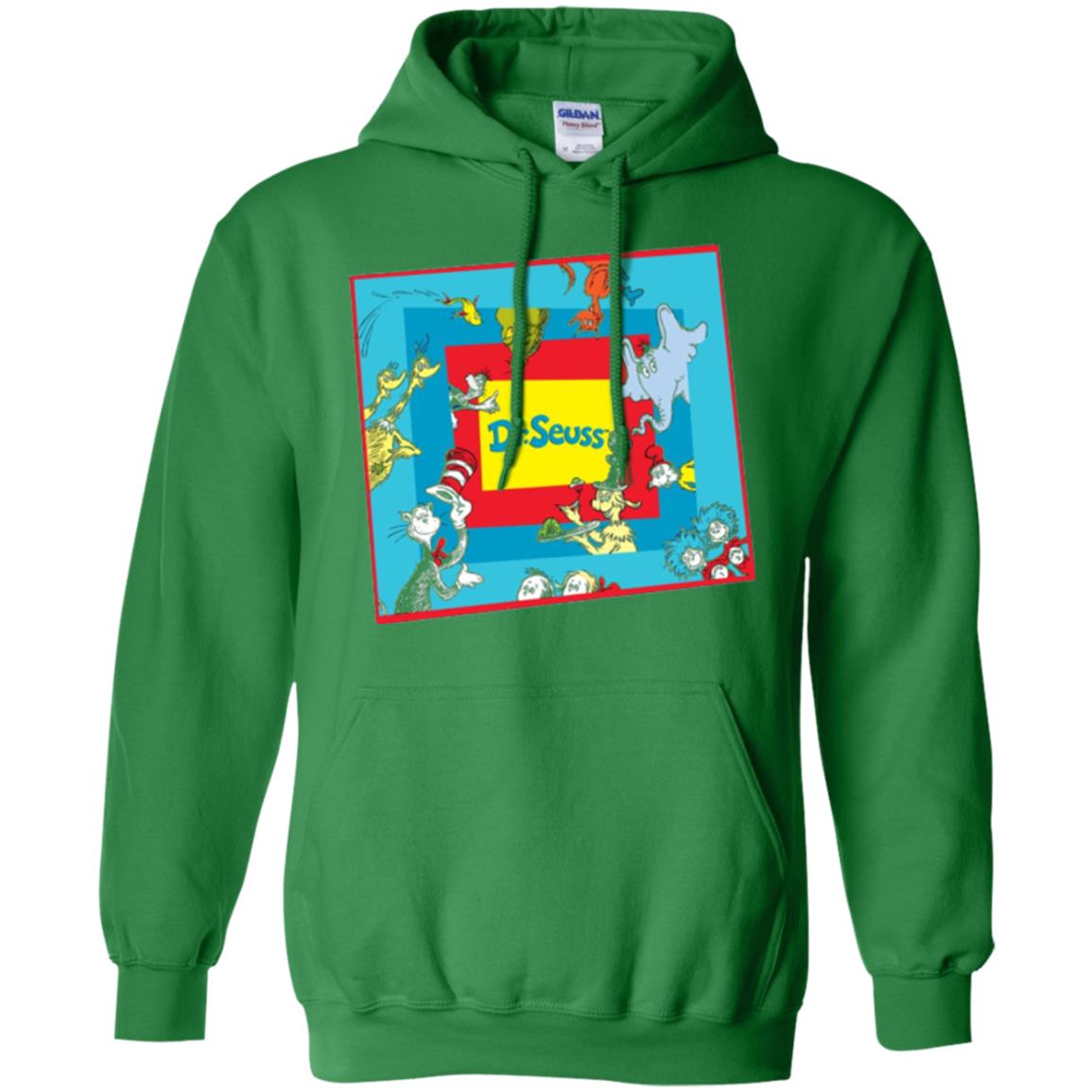 Dr. Seuss Character National Wear Red Day T-shirt Irish Green