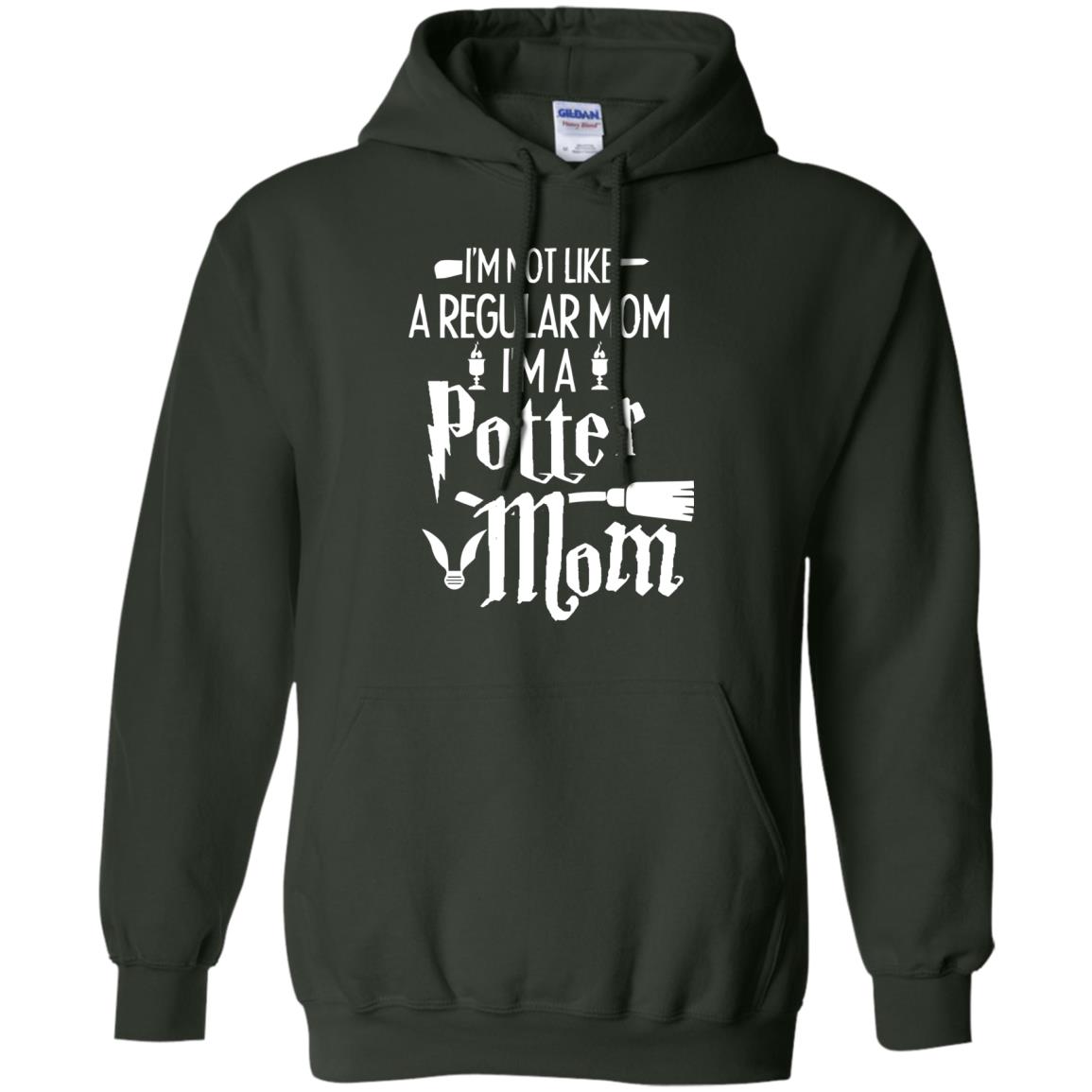 I'm Not Like A Regular Mom, I'm A Potter Mom Harry Potter Fan Shirt Forest Green