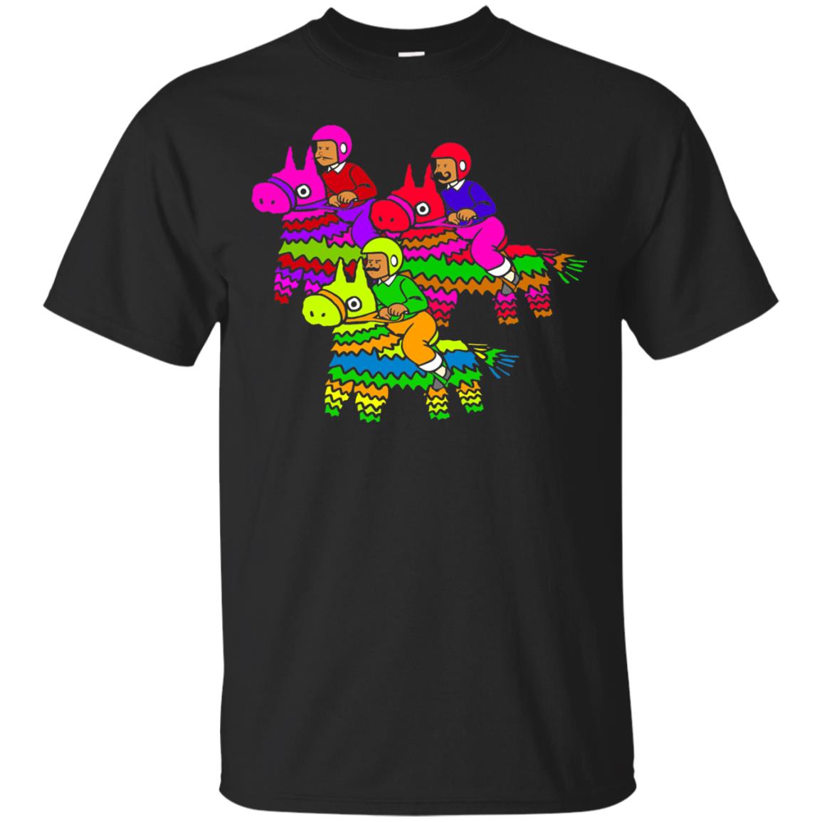 Cinco De Derby Pinata Jockeys Horse Race T-shirt Black