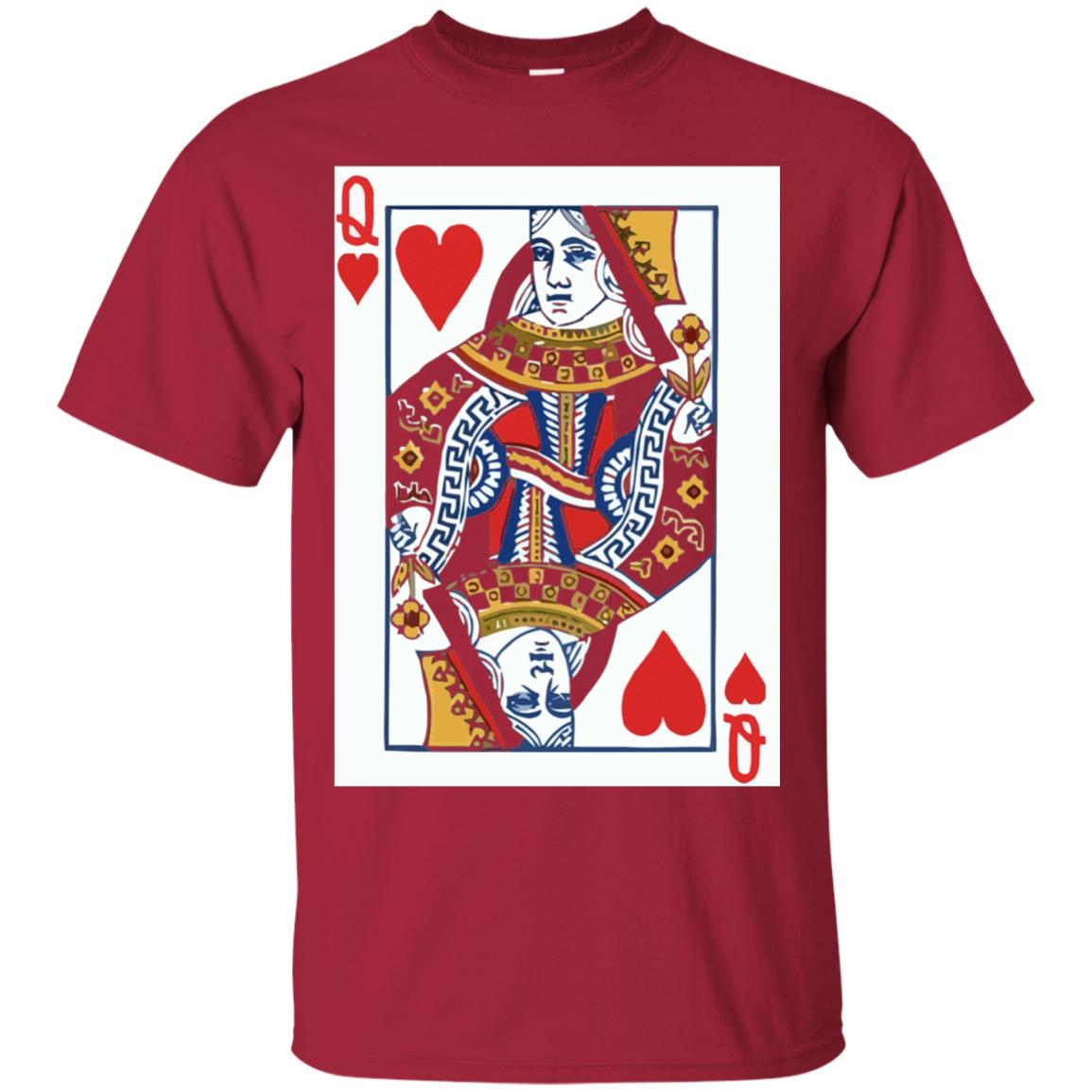 Valentines Day T-shirt Queen Of Hearts Cards Couple Cardinal