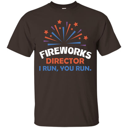 Fireworks Director I Run You Run Shirt Dark Chocolate