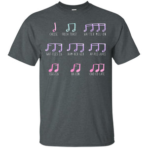 Music Is Like Food Funny Music Note ShirtG200 Gildan Ultra Cotton T-Shirt