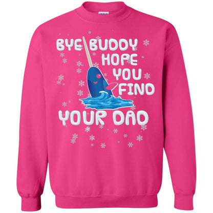 Funny Narwhal T-shirt Bye Buddy Hope You Find Your Day Heliconia