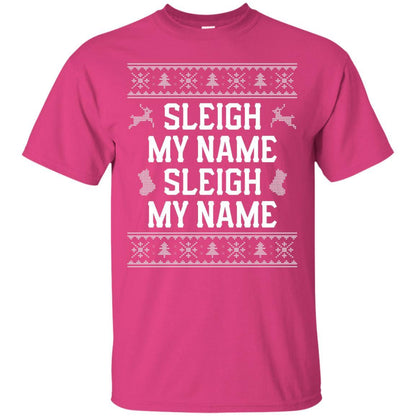 Christmas T-shirt Sleigh My Name Heliconia