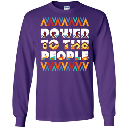 African American T-shirt Power To The People Purple