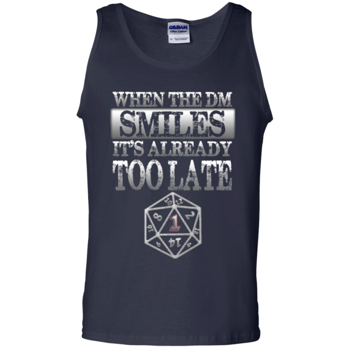 When The Dm Smiles It_s Too Late T-shirt Navy
