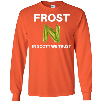 Frost Scott We Trust Nebraska Football Coach T-shirt Orange