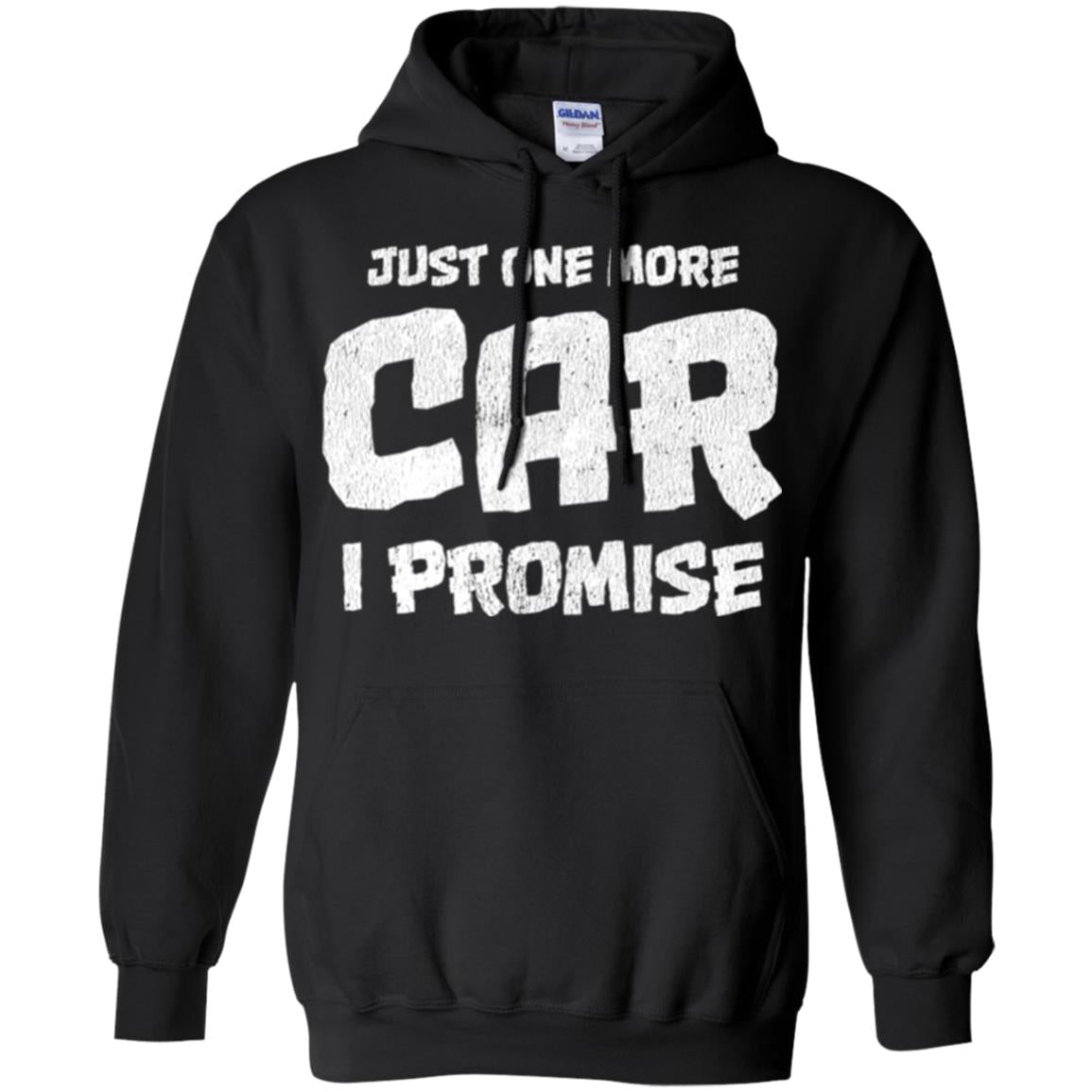 Car Lovers T-shirt Just One More Car I Promise Black