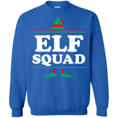 Christmas T-shirt Elf Squad Holiday Family Group Matching Royal