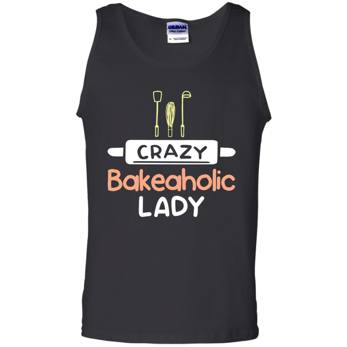 Crazy Bakeaholic Lady Baking Lover Shirt Black