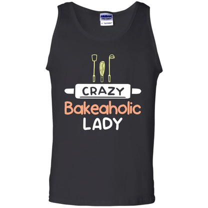 Crazy Bakeaholic Lady Baking Lover Shirt Black