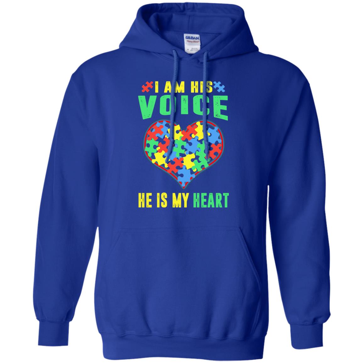 Autism Awareness Shirt He Is My Heart Royal