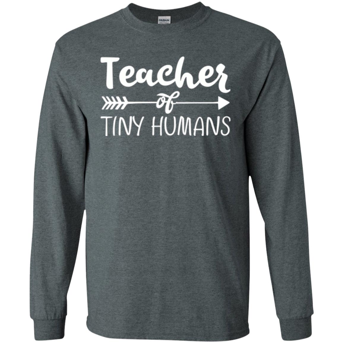 Kindergarten Preschool T-shirt Teacher Of Tiny Humans Dark Heather