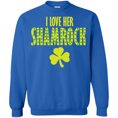 St. Patrick's Day T-shirt I Love Her Shamrock Royal