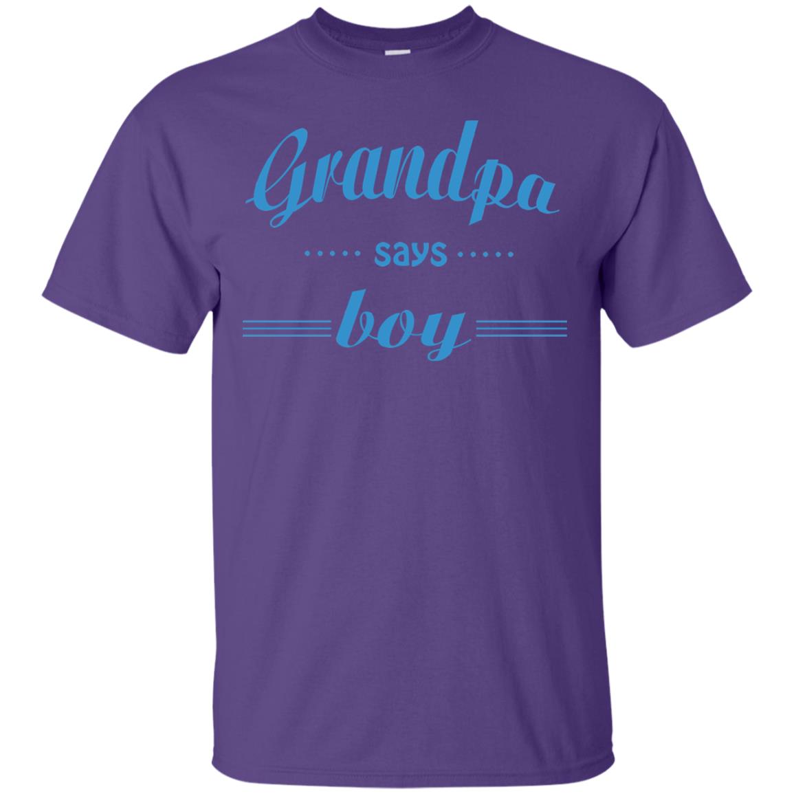 Grandpa Say Boy Shirt Purple