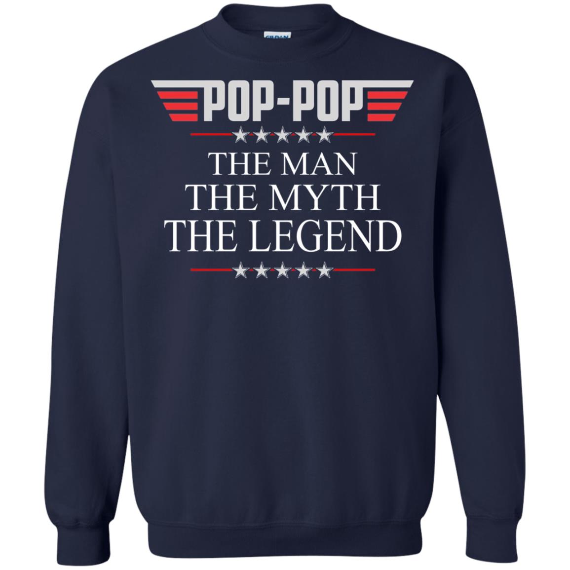 Pop-pop The Man The Myth The Legend Father_s Day T-shirt Navy