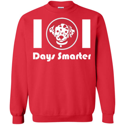 Dog Lovers T-shirt 101 Days Smarter Red