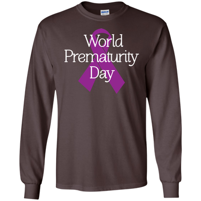Cancer Awareness T-shirt World Prematurity Day T-shirt Dark Chocolate