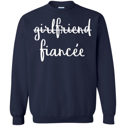 Fiance Engagement Party T-shirt Girlfriend Fiancee Navy