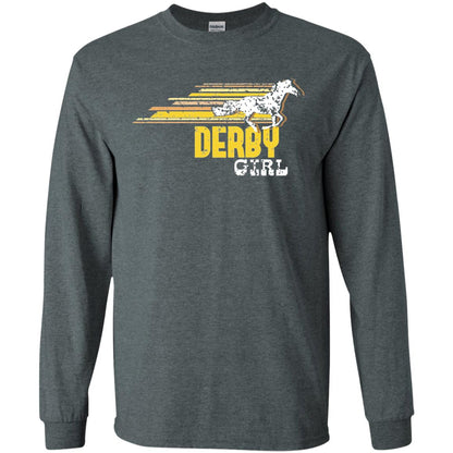 Derby Girl Derby Women Horse Race Shirt Dark Heather