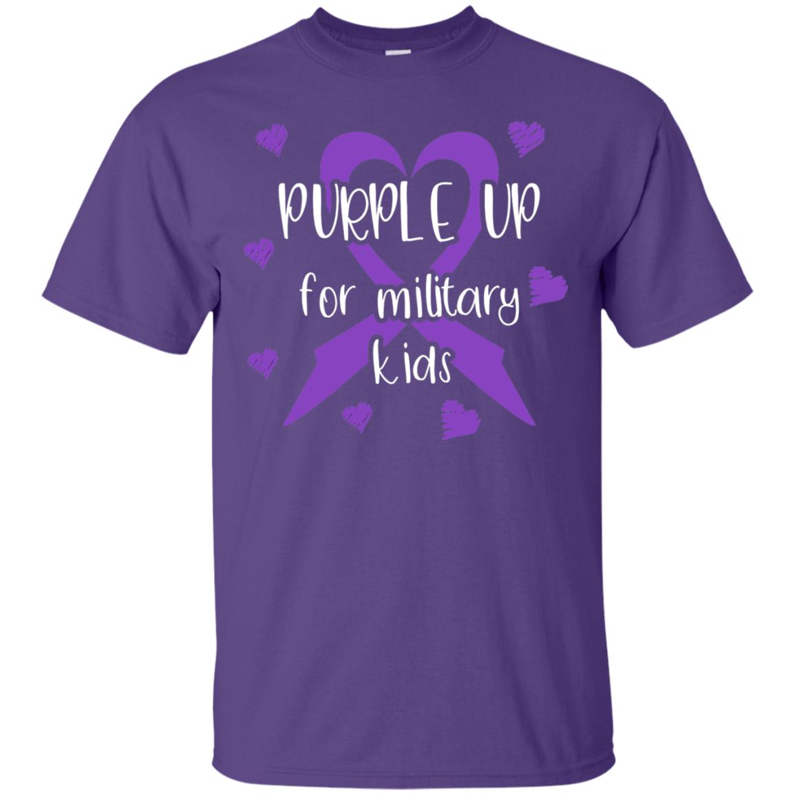 Purple Up For Military Kids Shirt Purple
