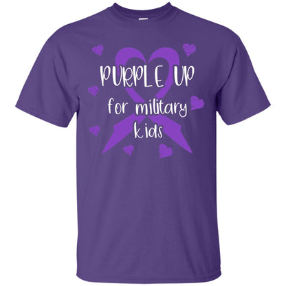 Purple Up For Military Kids Shirt Purple