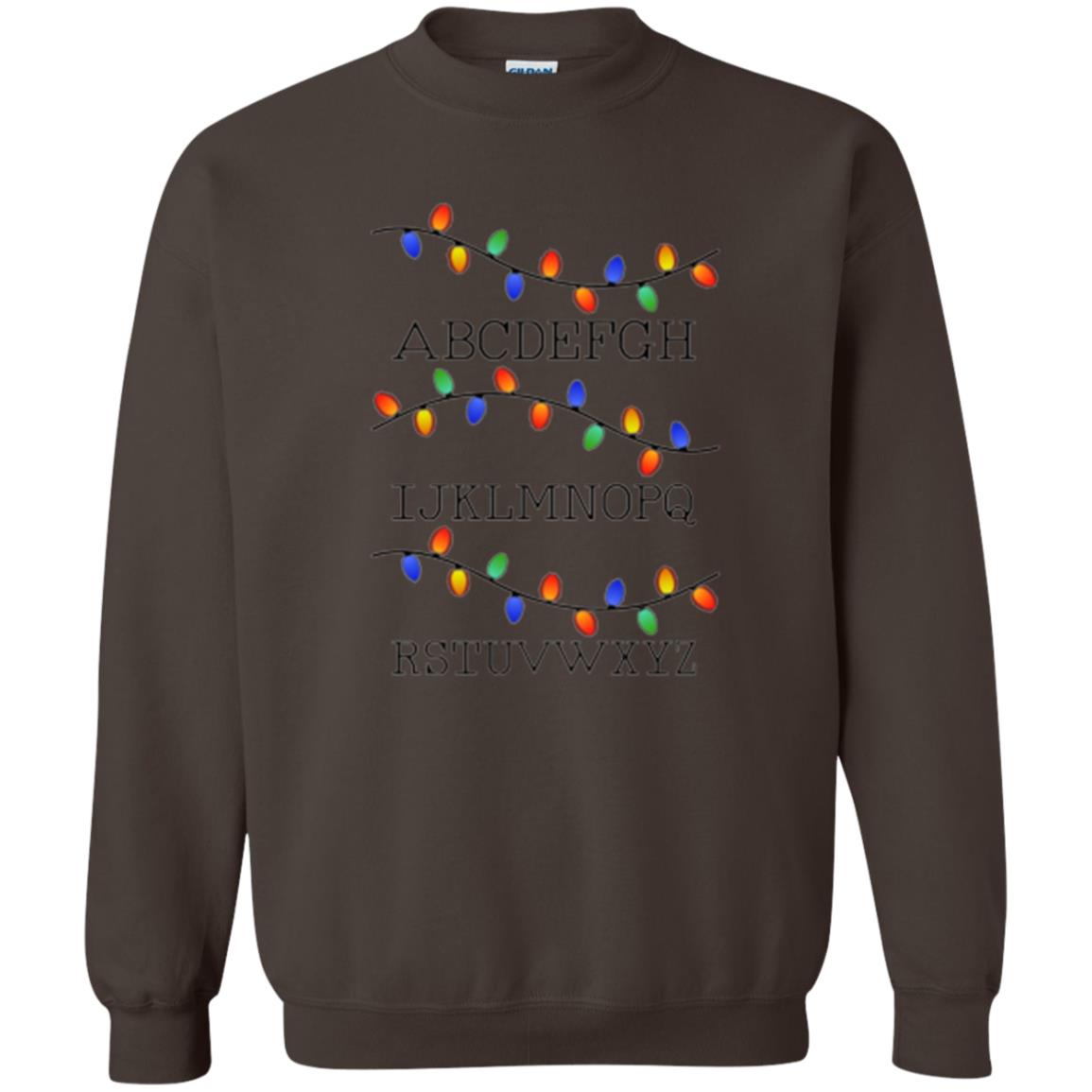 Christmas T-shirt Fairy Lights Dark Chocolate