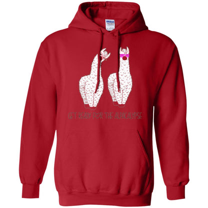 Funny Alpaca T-shirt Get Ready For The Alpacalypse Red