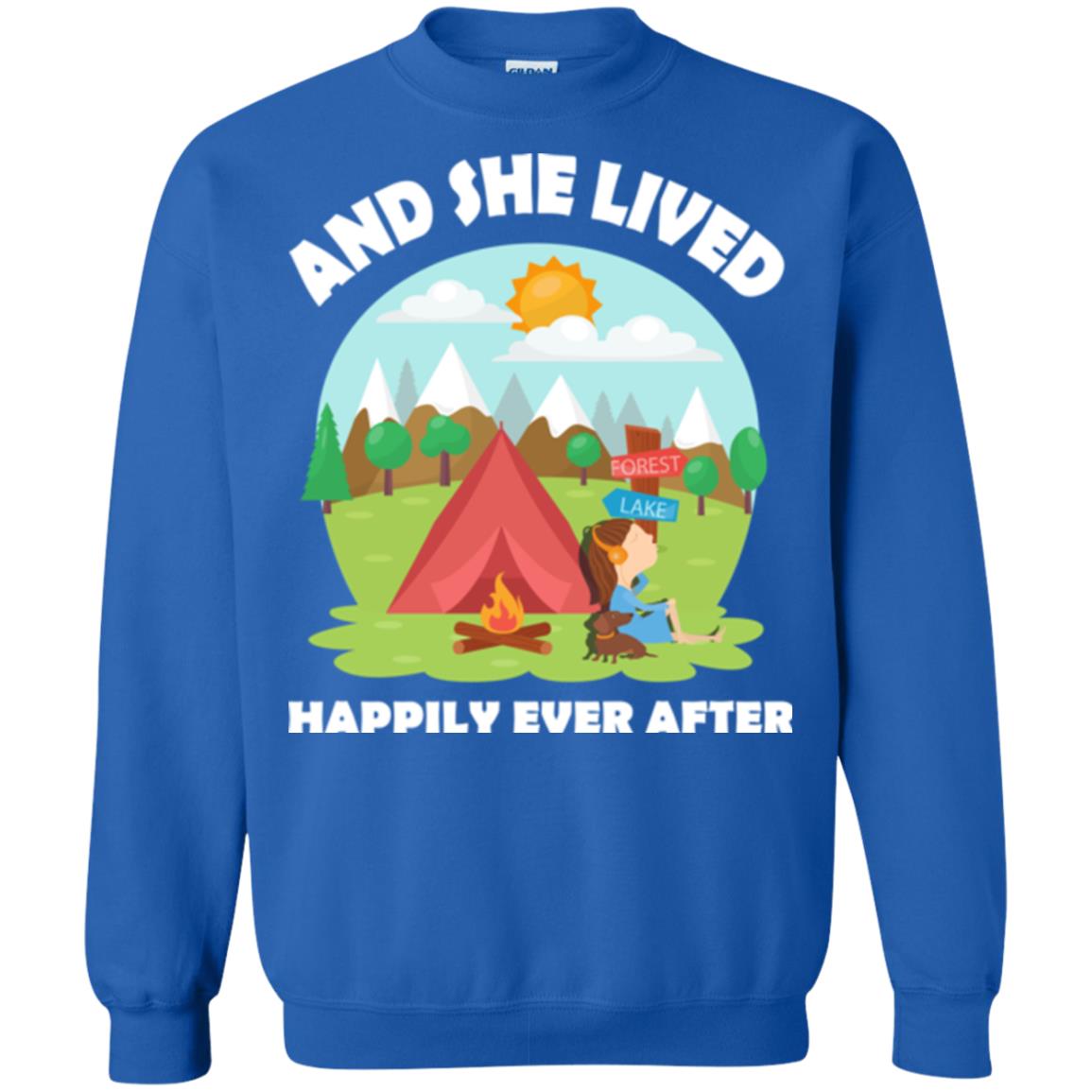 And She Lived Happily Ever After T-shirt Royal