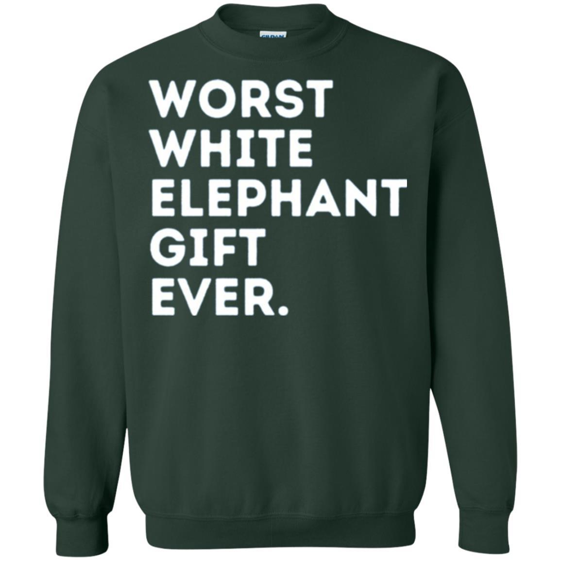 Best Worst White Elephant T-shirt Forest Green