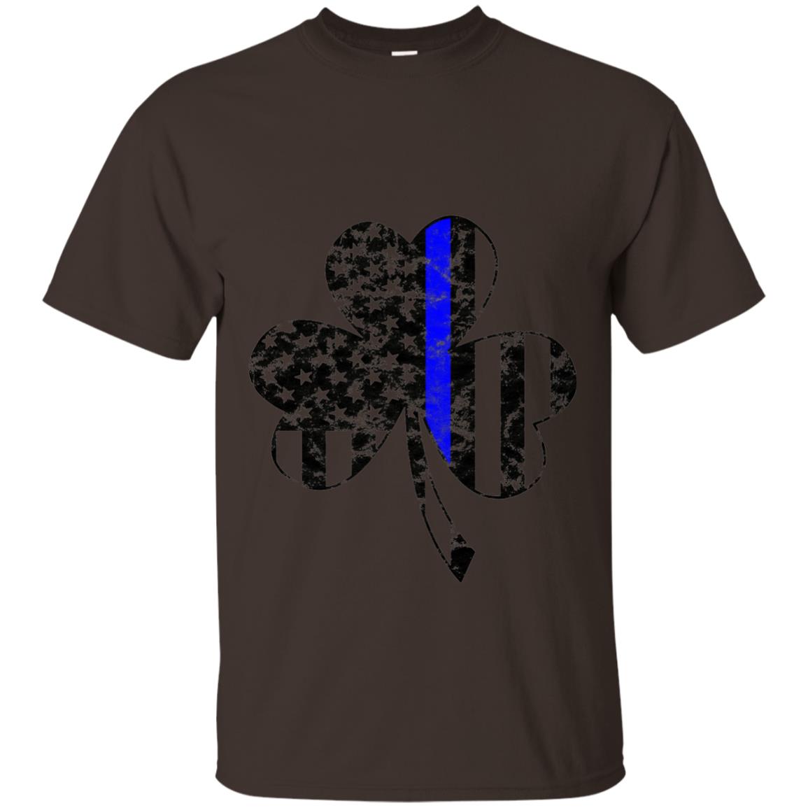 Shamrock Irish Flag St Patrick_s Day T-shirt Dark Chocolate
