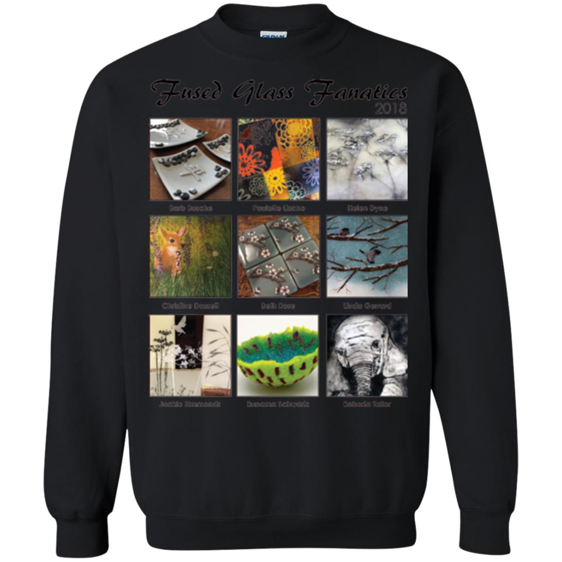 Commemorative T-shirt Fused Glass Fanatics 2018 Black