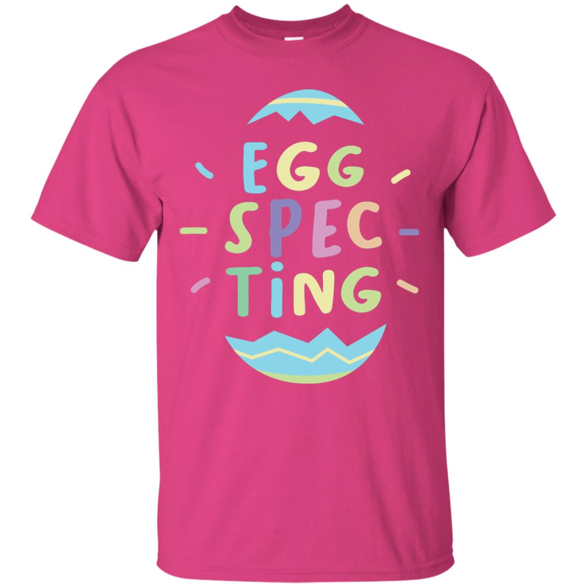 Eggspecting Funny Pregnancy Pregnant Easter Shirt Heliconia