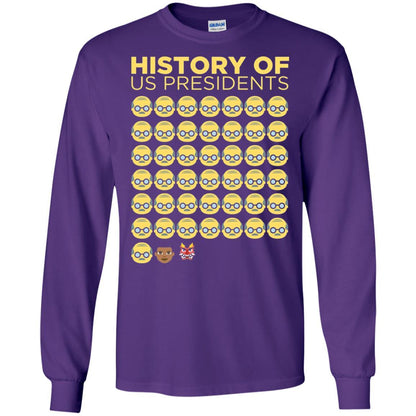 Anti Trump T-shirt History Of Us Presidents Purple