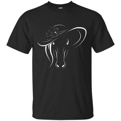 Derby Horse In Derby Womens Hat Derby Shirt Black