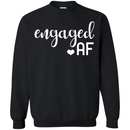 Fiance Engagement Party Womens Engaged Af T-shirt Black