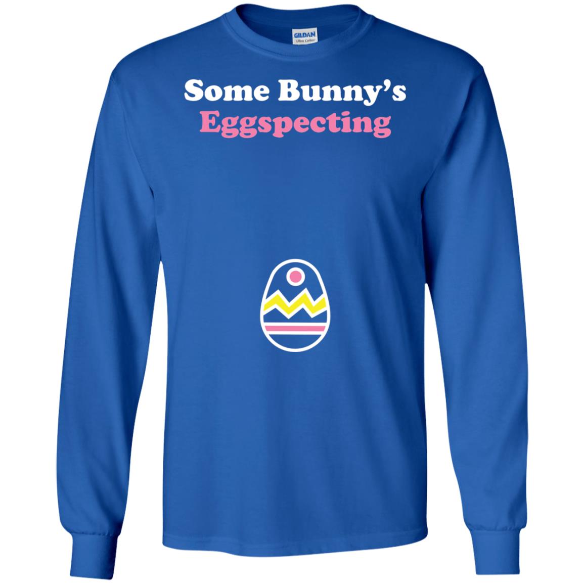 Easter Pregnant Shirt Some Bunnys Eggspecting Royal