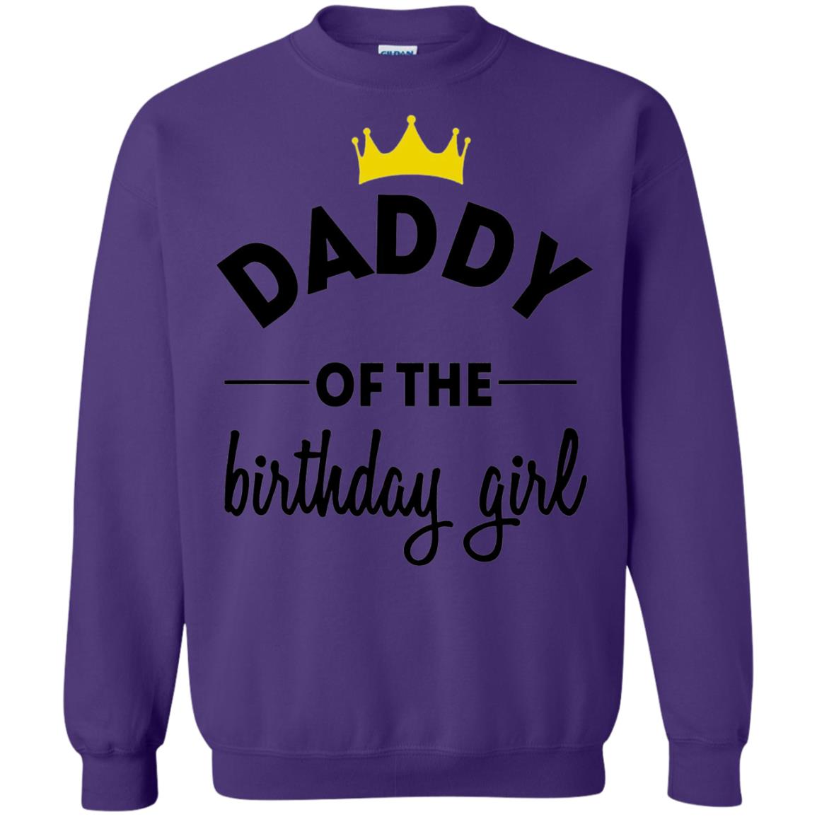 Daddy Of The Birthday Girl Party T-shirt Purple