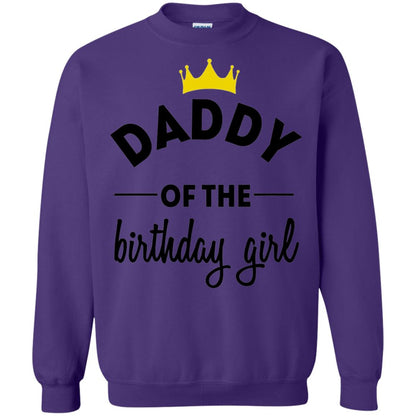 Daddy Of The Birthday Girl Party T-shirt Purple