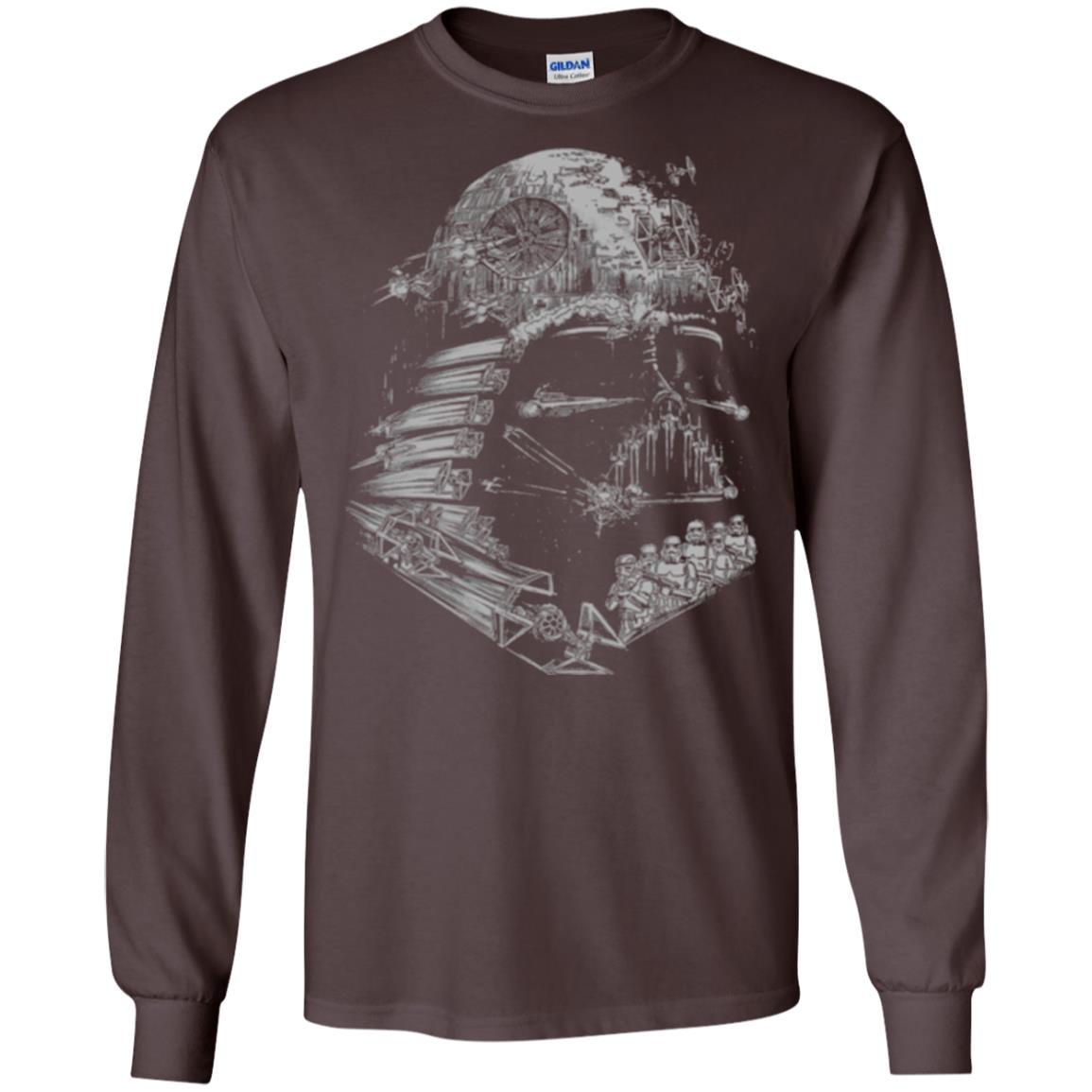 Film T-shirt Star Wars Darth Vader Build The Empire Graphic Dark Chocolate