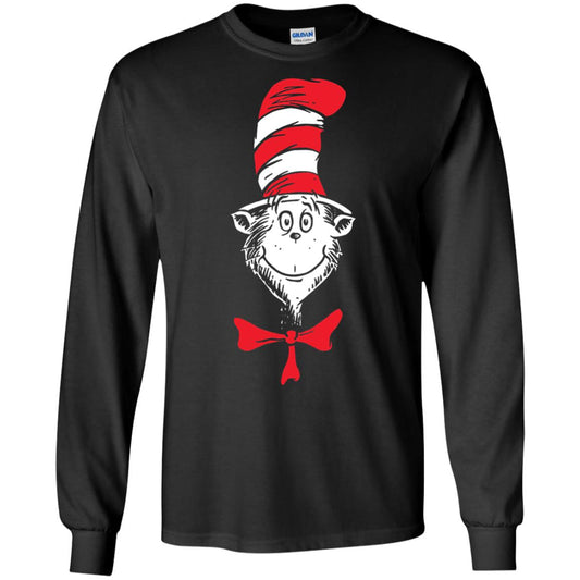 Dr. Seuss The Cat In The Hat Face T-shirt Black