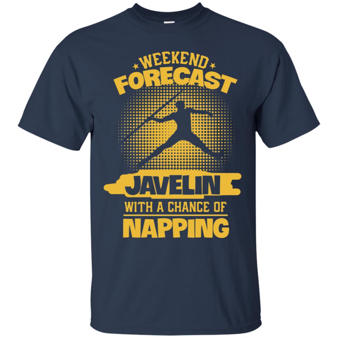 Weekend Forecast Javelin With A Chance Of Napping Shirt Navy