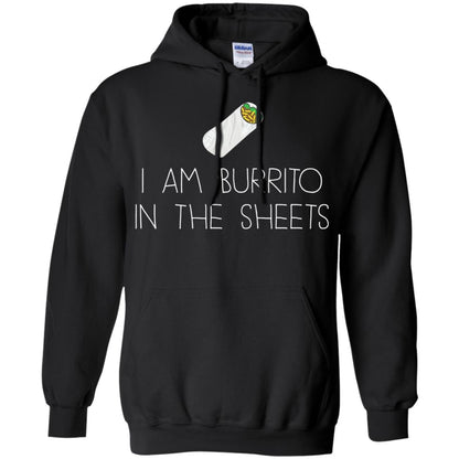 Burrito T-shirt I Am A Burrito In The Sheets Swaddling Black